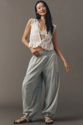 Pilcro High-Rise Balloon Pull-On Jeans
