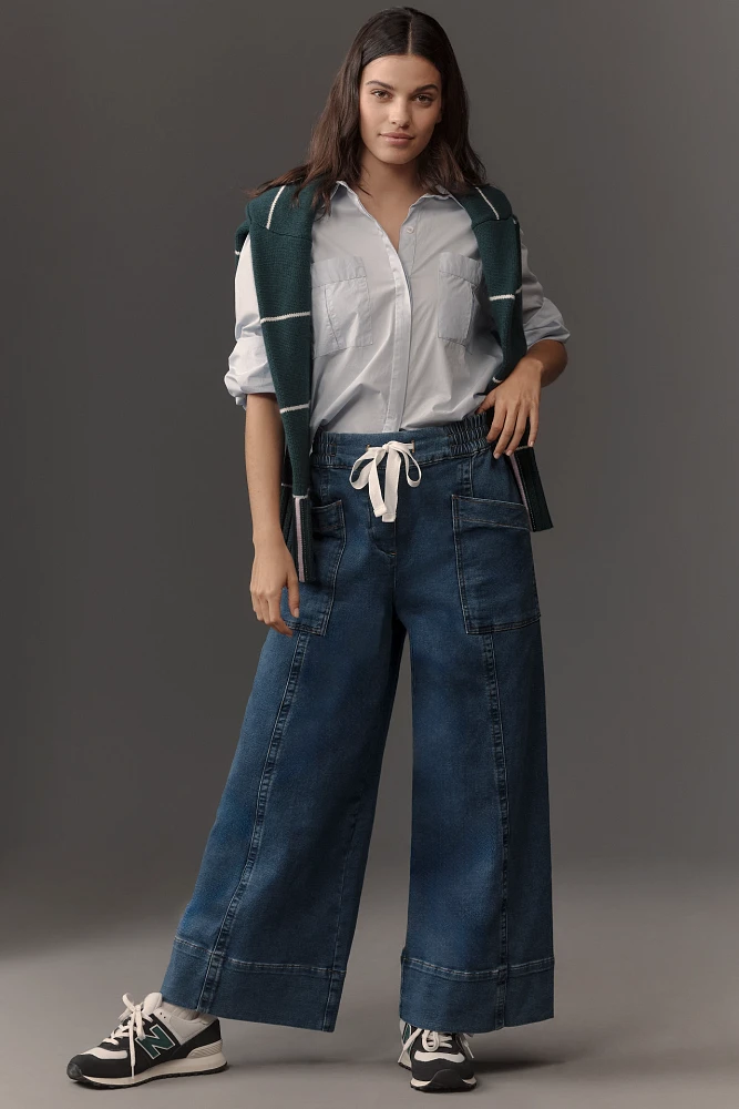 Maeve Tie-Waist Wide-Leg Jeans