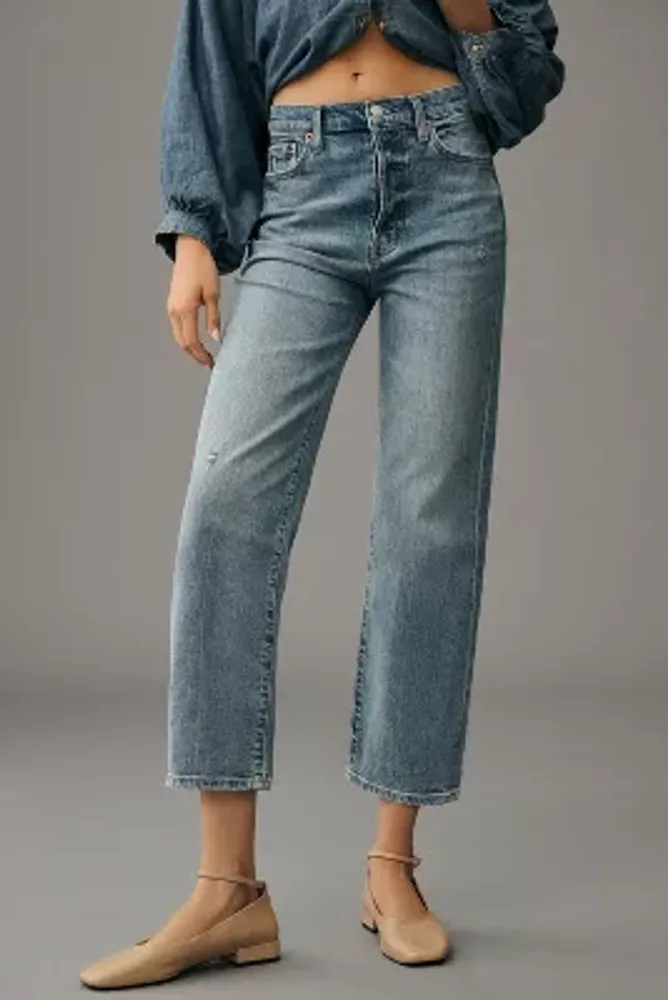 Pistola Cassie High-Rise Straight Crop Leg Jeans