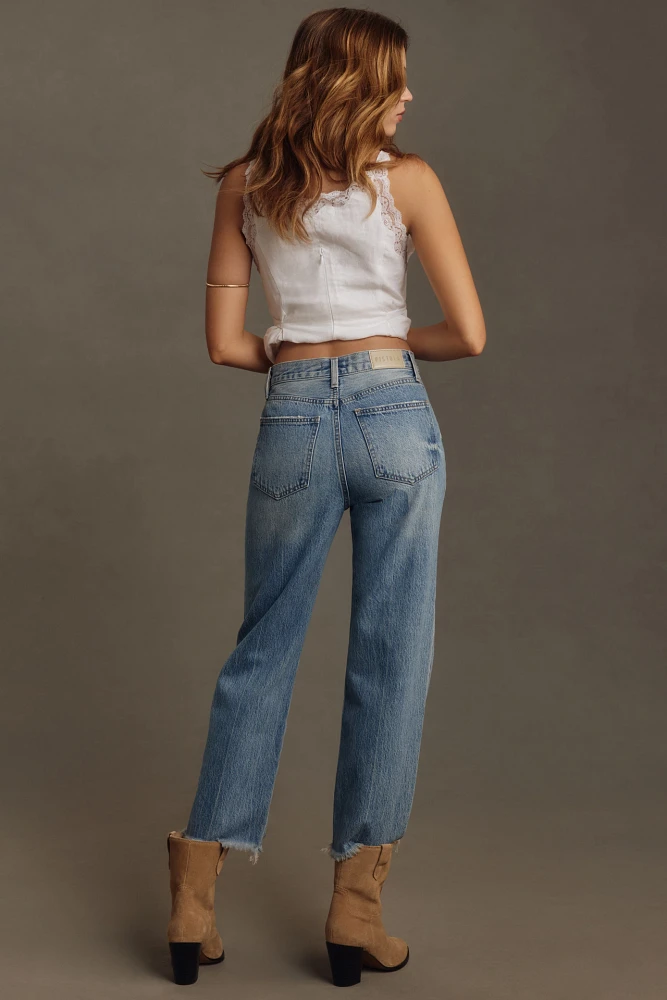 Pistola Cassie High-Rise Crop Straight-Leg Jeans