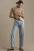 Pistola Court Pull-On High-Rise Straight-Leg Jeans