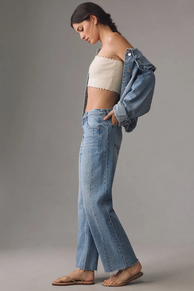 Pistola Bobbie Seamed Ankle Mid-Rise Loose Straight-Leg Jeans