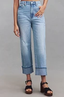 Pistola Cassie Cuffed High-Rise Crop Straight-Leg Jeans