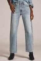 Pistola Lexi Mid-Rise Bowed Straight-Leg Jeans