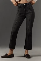 Pistola Lennon Pintuck High-Rise Crop Flare Jeans