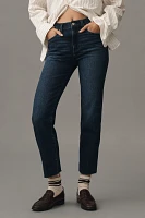 Pistola Monroe High-Rise Straight-Leg Cropped Jeans