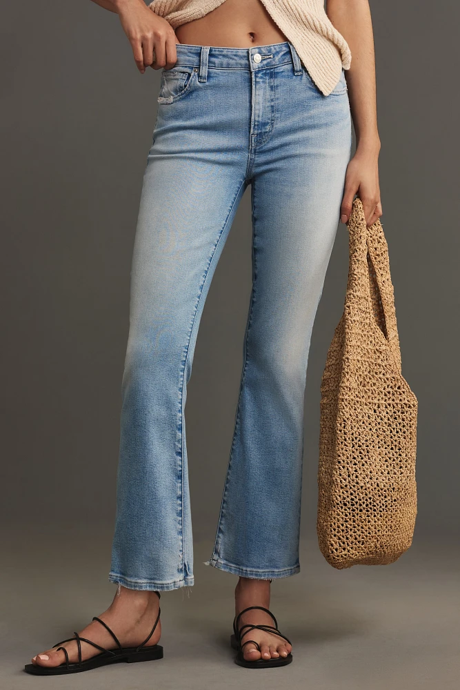 Edwin Lark Ankle Mid-Rise Crop Flare Jeans