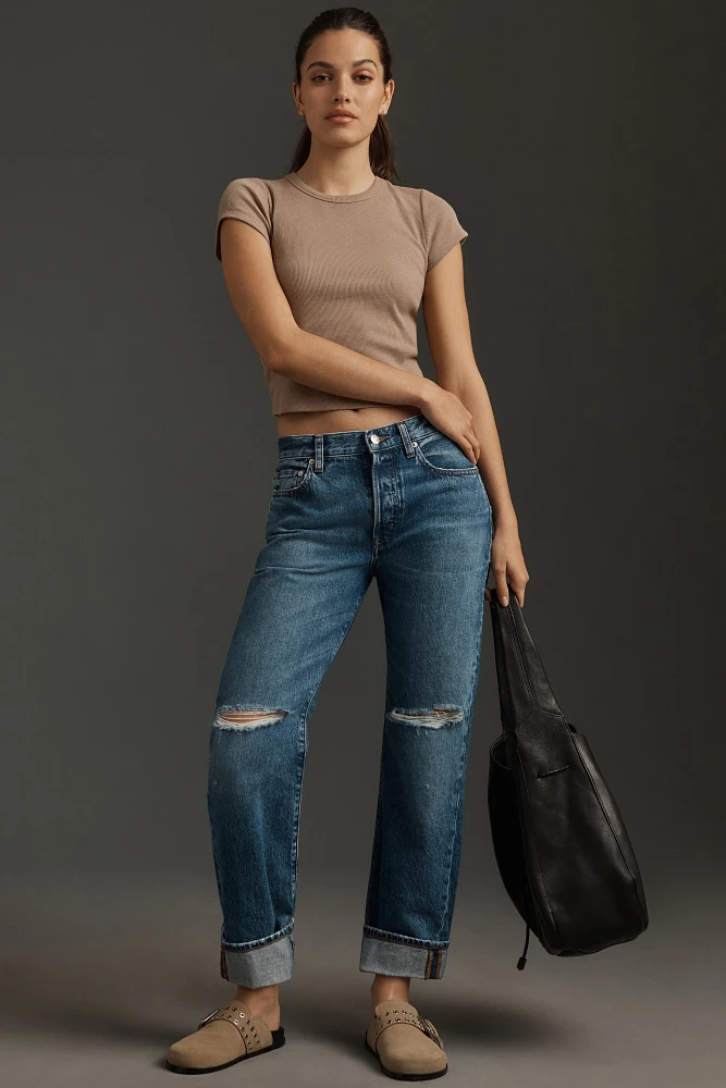 Edwin Sawyer Mid-Rise Boyfriend Jeans