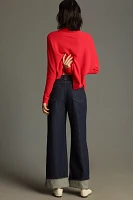 Edwin Rowan High-Rise Wide-Leg Cuffed Jeans