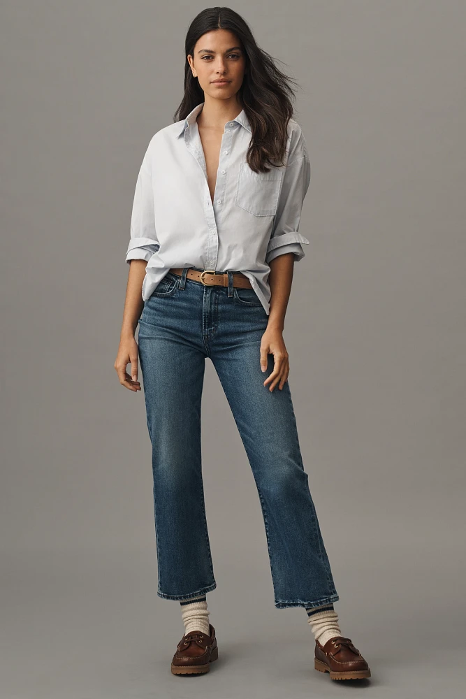 Edwin Bree Stovepipe Mid-Rise Straight-Leg Jeans