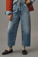 Edwin Melly Pleated High-Rise Crop Wide-Leg Jeans