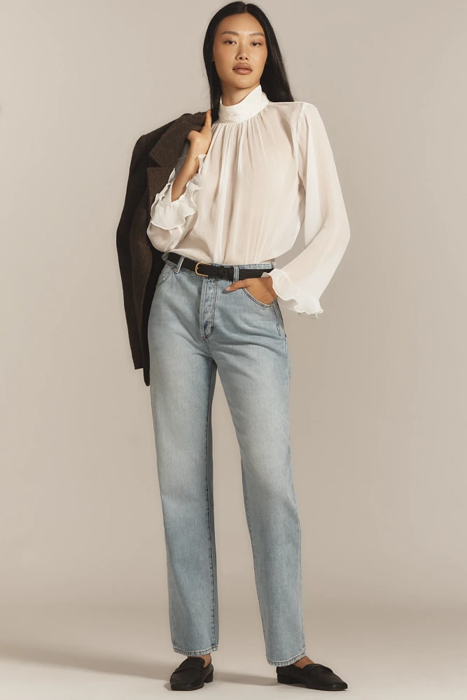 Rolla's 90s Relaxed High-Rise Straight-Leg Jeans