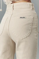 Rolla's Sailor Zip High-Rise Crop Wide-Leg Jeans