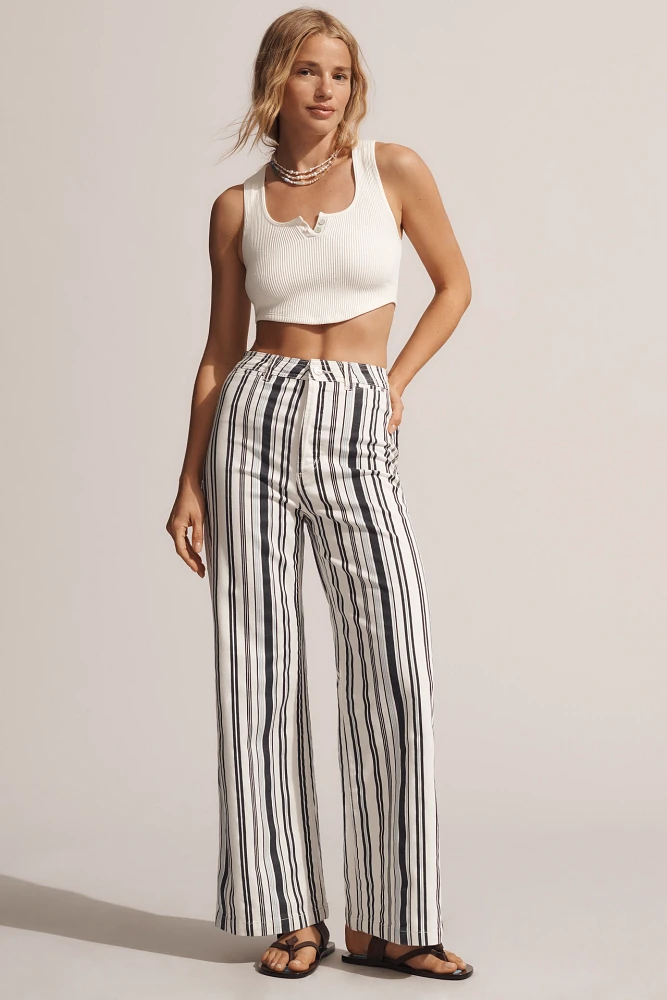 Rolla's Sailor High-Rise Crop Wide-Leg Jeans