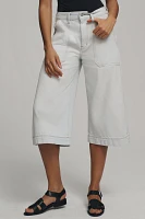 Ética Darcy High-Rise Crop Wide-Leg Culotte Jeans