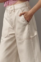 Ética Cedar Utility High-Rise Wide-Leg Culotte Jeans