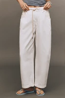 tica Jackson Drawstring High-Rise Barrel Jeans