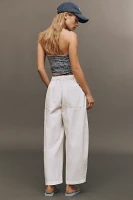 tica Jackson Drawstring High-Rise Barrel Jeans