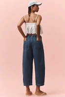 tica Jackson Drawstring High-Rise Barrel Jeans