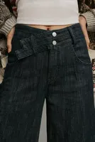 Pilcro Double Waist High-Rise Trouser Jeans