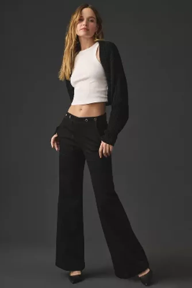 Pilcro + The Kit High-Rise WIde-Leg Utility Trousers