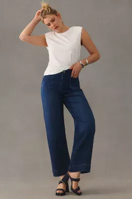 The Curvy Colette Cropped Wide-Leg Jeans