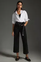 The Skipper High-Rise Crop Wide-Leg Jeans by Pilcro