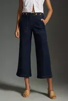 The Kit High-Rise Wide-Leg Utility Trouser Jeans by Pilcro