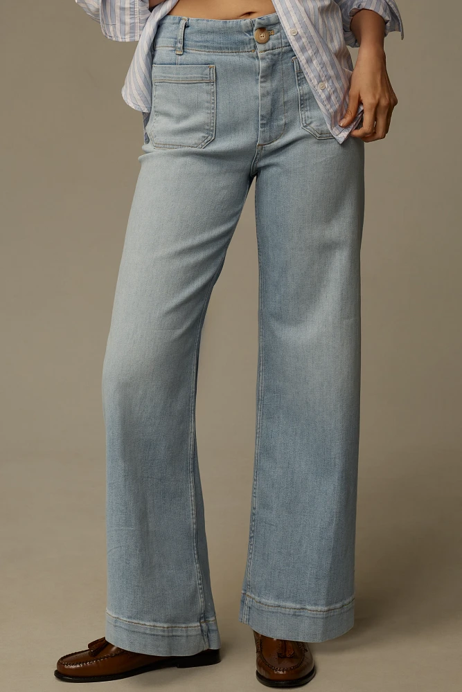 The Colette Full-Length Wide-Leg Jeans by Maeve