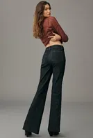 The Yaya Patch Pocket High-Rise Flare Jeans by Pilcro