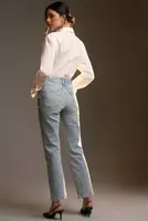 Pilcro Vintage High-Rise Gem Straight-Leg Jeans