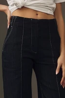 Maeve Clean High-Rise Wide-Leg Trouser Jeans