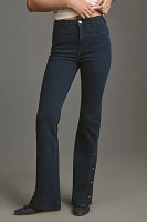 Pilcro Split-Button Mid-Rise Bootcut Jeans