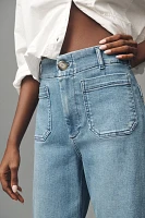 The Colette Regenerative Cotton Cropped Wide-Leg Jeans by Maeve