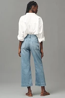 The Colette Regenerative Cotton Cropped Wide-Leg Jeans by Maeve