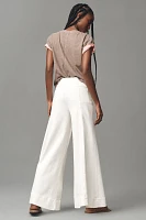 The McKinley Regenerative Cotton Corset Wide-Leg Pants by Pilcro