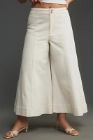 The McKinley Regenerative Cotton Corset Wide-Leg Pants by Pilcro