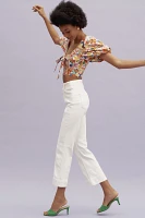 Pilcro Slim 70s High-Rise Crop Flare Jeans