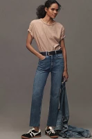 The Annie High-Rise Straight-Leg Jeans by Pilcro