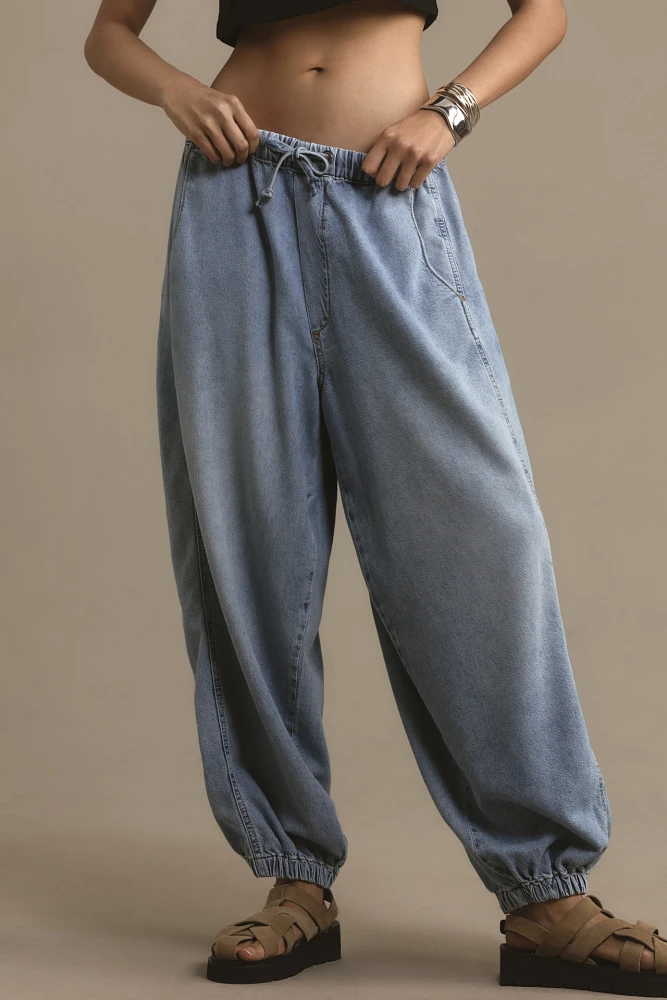 Pilcro Beachy High-Rise Parachute Jeans