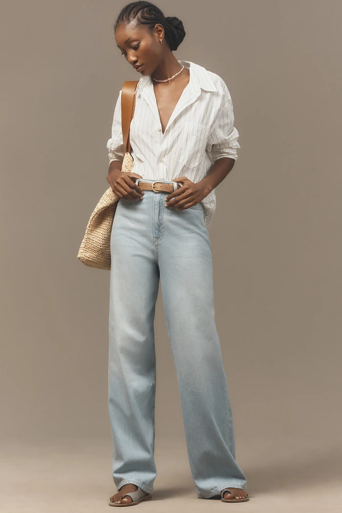 Pilcro Relaxed High-Rise Wide-Leg Jeans