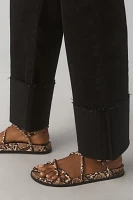 The Scotty Cuffed High-Rise Straight-Leg Jeans by Pilcro