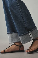 Pilcro High-Rise Straight-Leg Cuffed Jeans