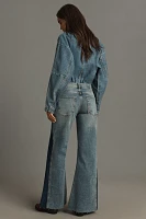 Pilcro High-Rise Pieced Flare Jeans