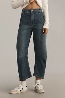 The Leni Mid-Rise Tapered Barrel Jeans by Pilcro