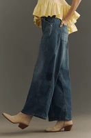 Pilcro Low-Slung WIde-Leg Pull-On Jeans