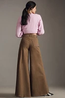 Pilcro High-Rise Wide-Leg Puddle Jeans