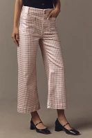 The Colette High-Rise Cropped Wide-Leg Jeans by Maeve