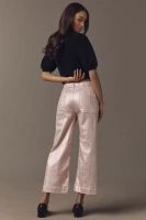 The Colette High-Rise Cropped Wide-Leg Jeans by Maeve