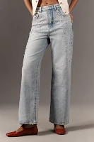 The Austyn High-Rise Wide-Leg Jeans by Pilcro: Uncuffed Pearl Edition